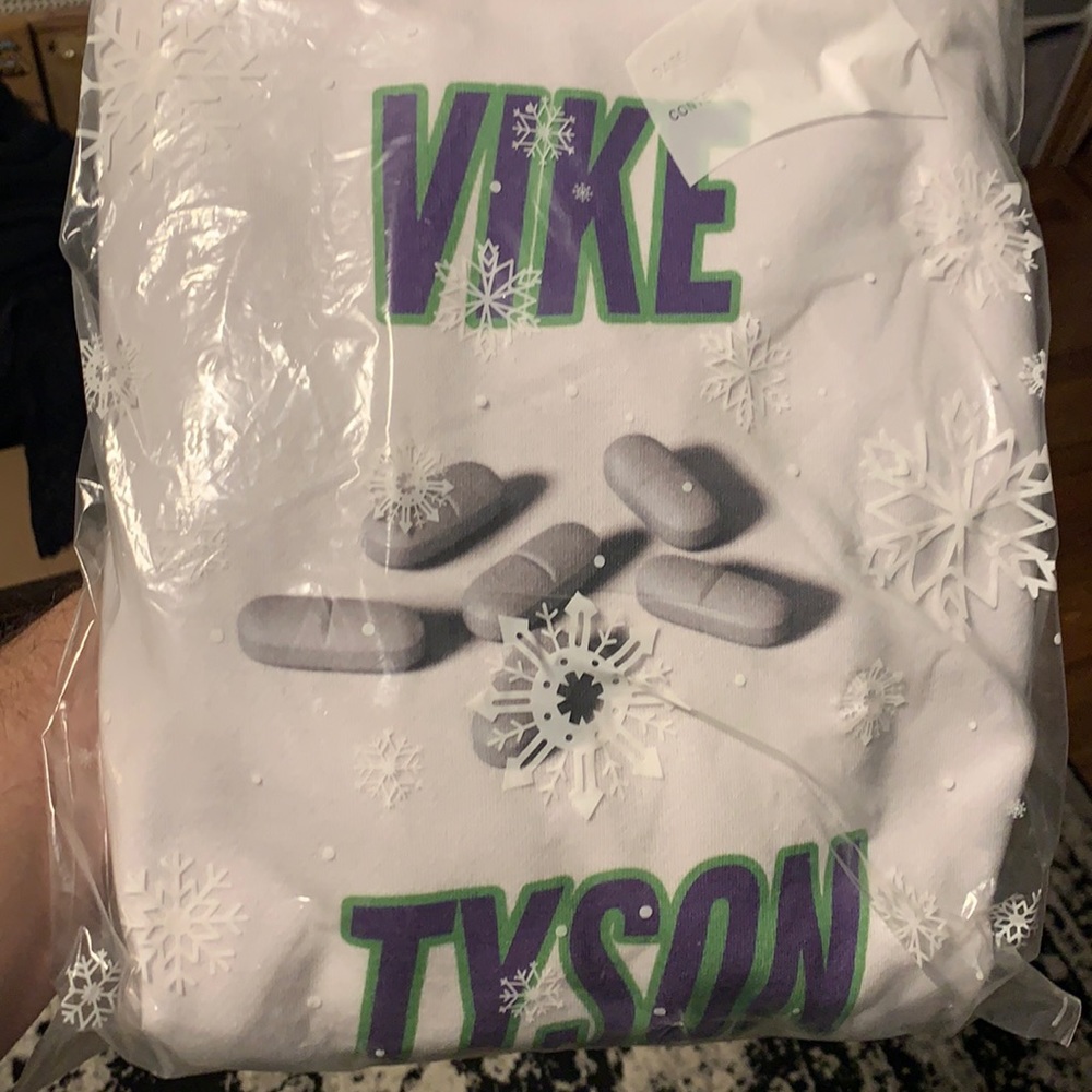 Paws Vike Tyson hoodie white Large
